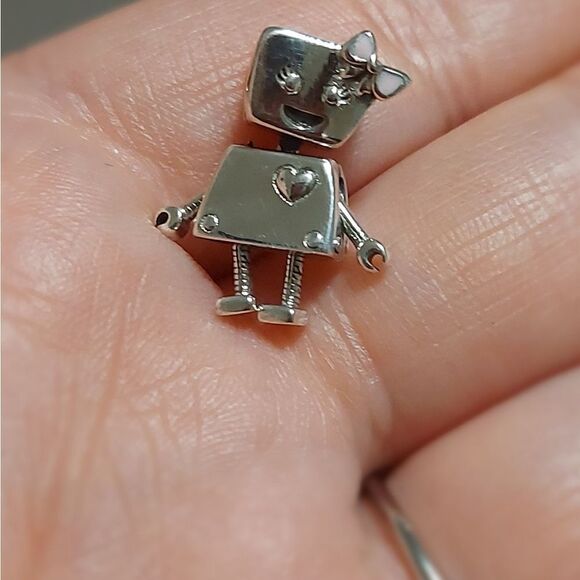 925 Sterling Silver Bella Bot Charm - Picture 5 of 5
